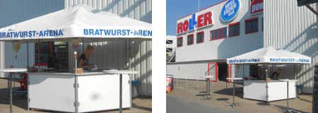 Die scharfe Wurstbude - unser Grill Rondell Bratwurst-Arena